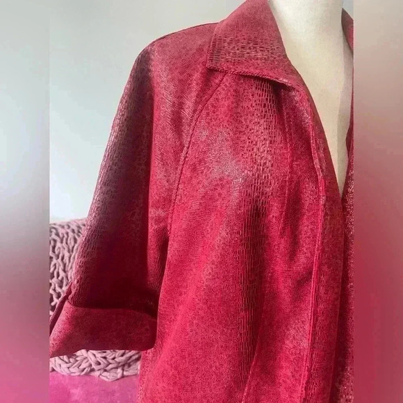 Linear Red Shiny Jacket - Picture 4 of 11